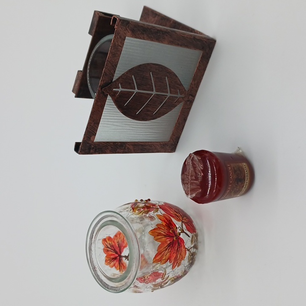 Yankee Candle Autumn Candle Holders And Brand New Autumn Wreath Votive